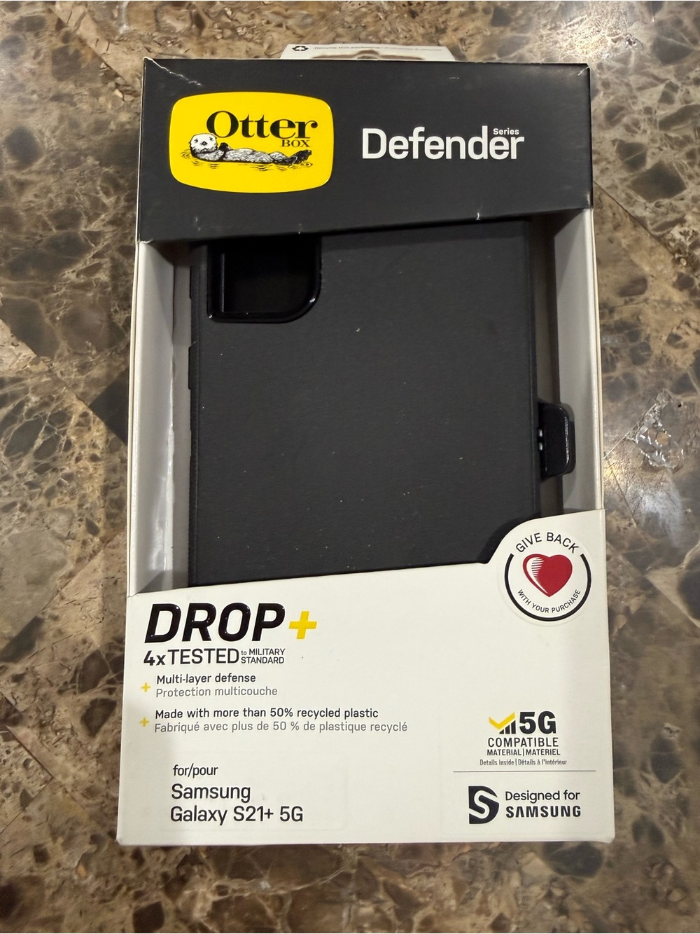 New OtterBox Defender Series Case for Samsung Galaxy S21+ 5G - Black